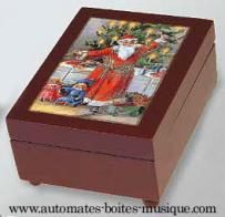 Bo&icirc;tes &agrave; bijoux musicales avec photo Bo&icirc;te &agrave; bijoux musicale avec photo : bo&icirc;te &agrave; bijoux musicale "P&egrave;re No&euml;l"