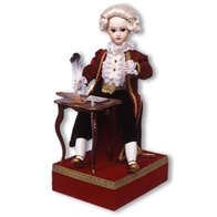Automates en porcelaine Automate musical traditionnel : automate musical Mozart
