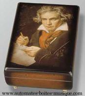 Bo&icirc;tes &agrave; bijoux musicales avec photo Bo&icirc;te &agrave; bijoux musicale avec photo : bo&icirc;te &agrave; bijoux musicale "Beethoven"