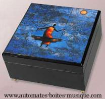 Bo&icirc;tes &agrave; bijoux musicales avec photo Bo&icirc;te &agrave; bijoux musicale avec photo : bo&icirc;te &agrave; bijoux musicale "Femme &agrave; la balan&ccedil;oire"