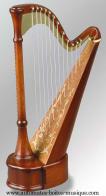 Instruments de musique miniature en bois Instrument de musique miniature : harpe musicale miniature en bois
