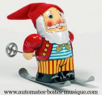 Jouets m&eacute;caniques en m&eacute;tal Jouet m&eacute;canique en m&eacute;tal de collection : jouet m&eacute;canique p&egrave;re No&euml;l