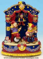 Man&egrave;ges musicaux miniatures en polystone Man&egrave;ge musical miniature : man&egrave;ge avec bouffons