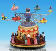 Man&egrave;ges musicaux miniatures en polystone Man&egrave;ge musical miniature : man&egrave;ge avec fus&eacute;es