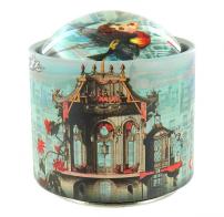 Boîtes à musique "Brilly" Boîte à musique "Brilly" en carton illustré avec demi-globe en verre - La valse d'Amélie Poulain