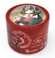 Boîtes à musique "Brilly" Boîte à musique "Brilly" en carton illustré avec demi-globe en verre - La lettre à Elise (L. v. Beethoven).