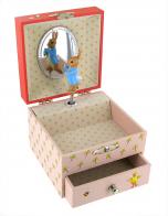 Boîtes à bijoux musicales avec animaux Boîte à bijoux musicale Trousselier en bois avec Pierre lapin animé - Petite musique de nuit (Mozart)