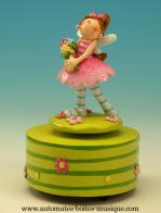 Bo&icirc;tes &agrave; musique avec personnages Bo&icirc;te &agrave; musique avec ballerine : bo&icirc;te &agrave; musique avec ballerine rose