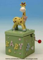 Jouets musicaux pour les petits Jouet musical &agrave; manivelle : girafe