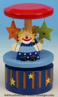 Jouets musicaux en bois Jouet musical en bois : jouet musical avec clowns