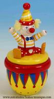 Jouets musicaux en bois Jouet musical en bois : jouet musical avec clown