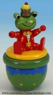 Jouets musicaux en bois Jouet musical en bois : jouet musical avec grenouille