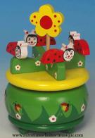 Jouets musicaux en bois Jouet musical en bois : jouet musical coccinelles