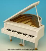 Instruments de musique miniature en plexiglas Instrument de musique miniature : bo&icirc;te &agrave; musique piano &agrave; queue