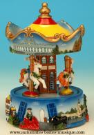 Carrousels musicaux miniatures touristiques Carrousel musical miniature en polystone : carrousel musical Espagne