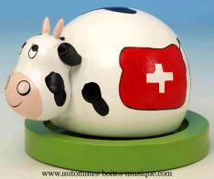 Bo&icirc;tes &agrave; musique touristiques pour enfants Bo&icirc;te &agrave; musique touristique pour enfants : bo&icirc;te &agrave; musique avec vache suisse