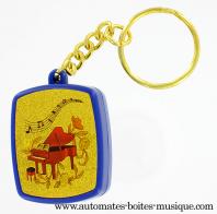 Porte-clefs musicaux Porte-clefs musical : porte-clefs musical avec m&eacute;lodie "La vie en rose"