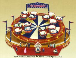 Man&egrave;ges musicaux miniatures haut de gamme Man&egrave;ge musical miniature : man&egrave;ge musical miniature tasses tournantes