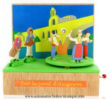 Petits automates Lut&egrave;ce Cr&eacute;ations Petit automate en bois Lut&egrave;ce Cr&eacute;ations : automate "sur le pont d'Avignon"