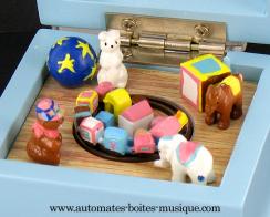 Automates musicaux nouveau-n&eacute;s Automate musical cadeau de naissance : bo&icirc;te &agrave; musique pour nouveau-n&eacute; gar&ccedil;on