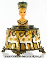 Bo&icirc;tes &agrave; musique Egypte Bo&icirc;te &agrave; musique Egypte : bo&icirc;te &agrave; musique N&eacute;fertiti