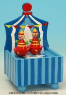 Bo&icirc;tes &agrave; musique pour la petite enfance Bo&icirc;te &agrave; musique pour enfants : bo&icirc;te &agrave; musique anim&eacute;e avec clowns danseurs