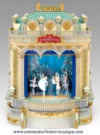 Th&eacute;atres &agrave; automates Th&eacute;&acirc;tre musical &agrave; automates en polystone Casse-noisettes : th&eacute;&acirc;tre musical avec 3 sc&egrave;nes