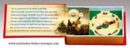Livres musicaux miniatures Livre musical miniature en cuir avec sc&egrave;ne anim&eacute;e : livre musical avec sc&egrave;ne militaire