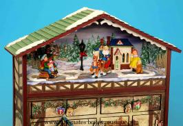 Calendriers musicaux de l'Avent Calendrier musical de l'Avent : calendrier de l'Avent avec sc&egrave;ne hivernale