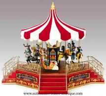 Grands carrousels musicaux miniatures Carrousel musical miniature Mr Christmas : carrousel musical avec escaliers