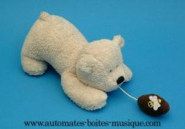 Ours en peluche automates Ours en peluche automate : ours en peluche automate musical avec ficelle