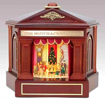 Th&eacute;atres &agrave; automates Th&eacute;&acirc;tre musical &agrave; automates en bois Casse-noisettes : th&eacute;&acirc;tre musical avec 4 sc&egrave;nes