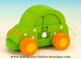 Voitures musicales anim&eacute;es Voiture musicale anim&eacute;e : voiture musicale verte