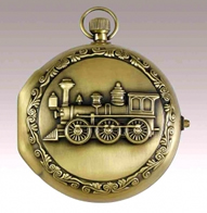 Montres de poche musicales &agrave; automates Montre de poche musicale &agrave; automates : montre de poche musicale avec train anim&eacute;