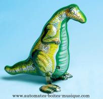 Jouets m&eacute;caniques en m&eacute;tal, t&ocirc;le et fer blanc Jouet m&eacute;canique en m&eacute;tal, t&ocirc;le et fer blanc : jouet m&eacute;canique dinosaure