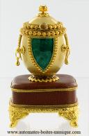 Oeufs musicaux en v&eacute;ritable coquille d'oeuf de style Faberg&eacute; Oeuf musical : oeuf musical en v&eacute;ritable coquille d'oeuf de style Faberg&eacute;