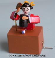 Automates de magie, automates truqu&eacute;s miniaturis&eacute;s Automate de magie miniaturis&eacute;, automate truqu&eacute; miniaturis&eacute; : "La magicienne japonaise"