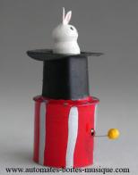 Automates de magie, automates truqu&eacute;s miniaturis&eacute;s Automate de magie miniaturis&eacute;, automate truqu&eacute; miniaturis&eacute; : "Le lapin dans le chapeau"