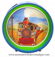Tirelires musicales anim&eacute;es Tirelire musicale anim&eacute;e : tirelire musicale anim&eacute;e avec locomotive ancienne.