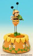 Bo&icirc;tes &agrave; musique avec personnages Bo&icirc;te &agrave; musique anim&eacute;e avec personnage tournant : bo&icirc;te &agrave; musique avec abeille