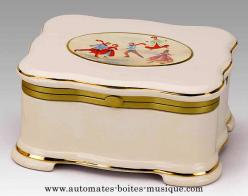 Instruments de musique m&eacute;canique en bois Instrument de musique m&eacute;canique Mr Christmas : Symphonion en porcelaine
