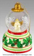 Boules &agrave; neige musicales pour sapins de No&euml;l Boule &agrave; neige musicale pour sapin de No&euml;l Mr Christmas : boule &agrave; neige musicale avec ange