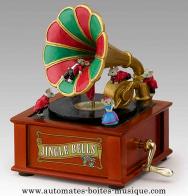 Souris automates musicales Souris automates musicales : souris automates sur un grammophone miniature