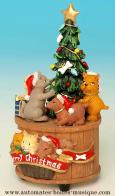 Bo&icirc;tes &agrave; musique sapins de No&euml;l Bo&icirc;te &agrave; musique anim&eacute;e sapin de No&euml;l : bo&icirc;te &agrave; musique No&euml;l des animaux