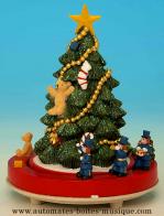 Bo&icirc;tes &agrave; musique sapins de No&euml;l Bo&icirc;te &agrave; musique sapin de No&euml;l : bo&icirc;te &agrave; musique avec sapin de No&euml;l anim&eacute;