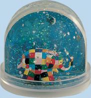 Boules &agrave; neige musicales classiques Boule &agrave; neige non musicale Trousselier : boule &agrave; neige Trousselier avec Elmer l'&eacute;l&eacute;phant