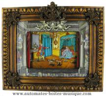 Automates haut de gamme de tous types Tableau automate musical : tableau automate musical avec sc&egrave;ne de genre