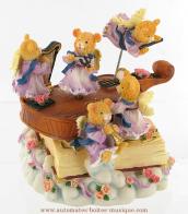 Chats automates musicaux Chats automates musicaux : chats anges automates sur un violon