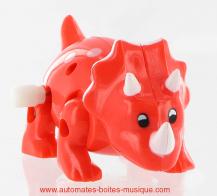 Automates animaux marcheurs m&eacute;caniques Automate animal marcheur m&eacute;canique : automate dinosaure rouge m&eacute;canique