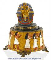 Bo&icirc;tes &agrave; musique Egypte Bo&icirc;te &agrave; musique Egypte : bo&icirc;te &agrave; musique avec buste de Pharaon